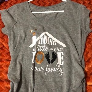 Short sleeve maternity tee